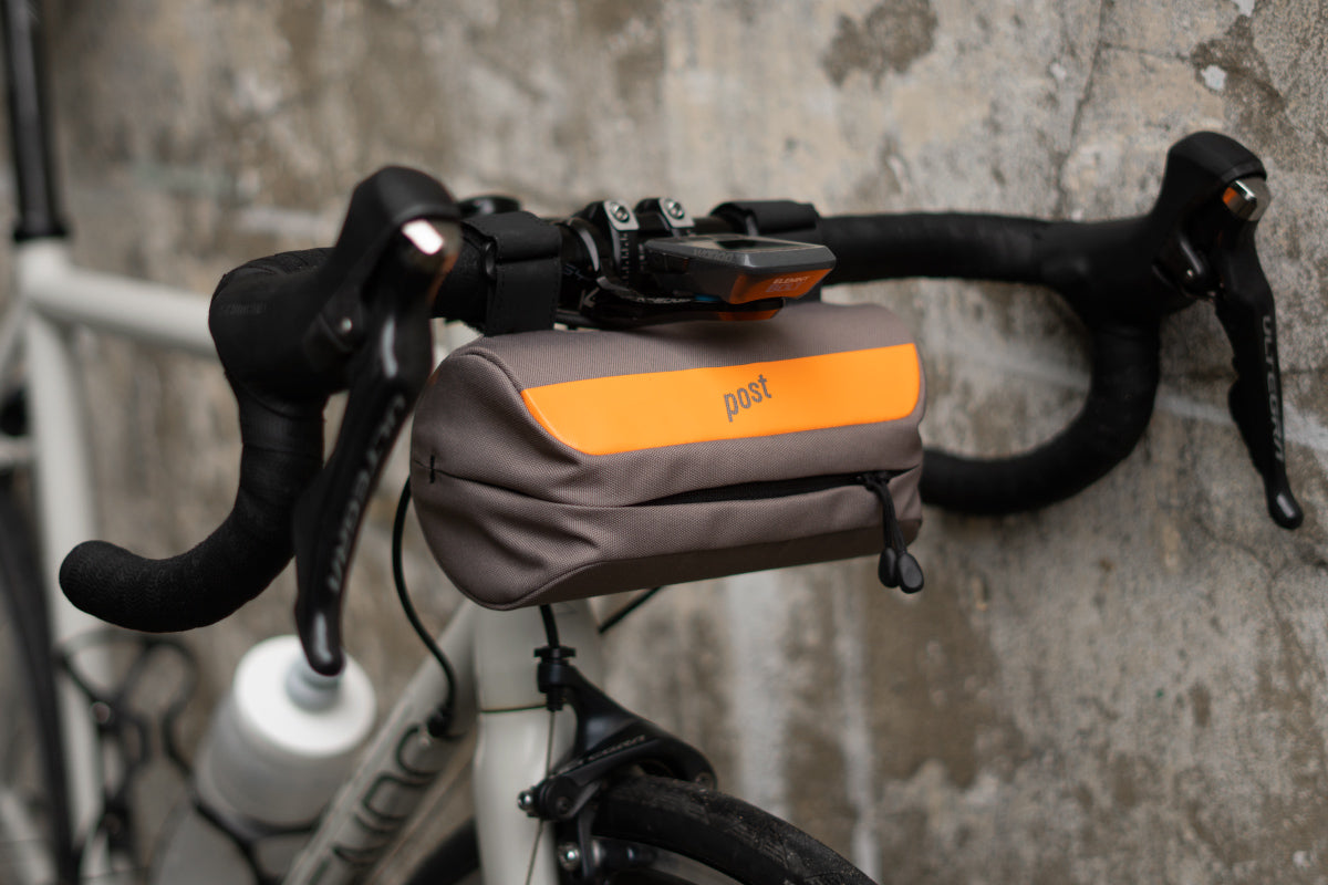The Post Carry Co. Mini Handlebar Bag viewed from the front