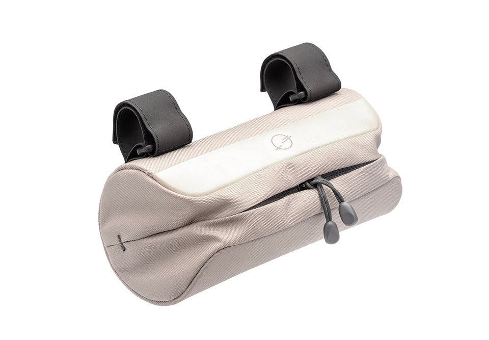 Studio shot showing the Post Carry Co. Mini Handlebar Bag at an angle